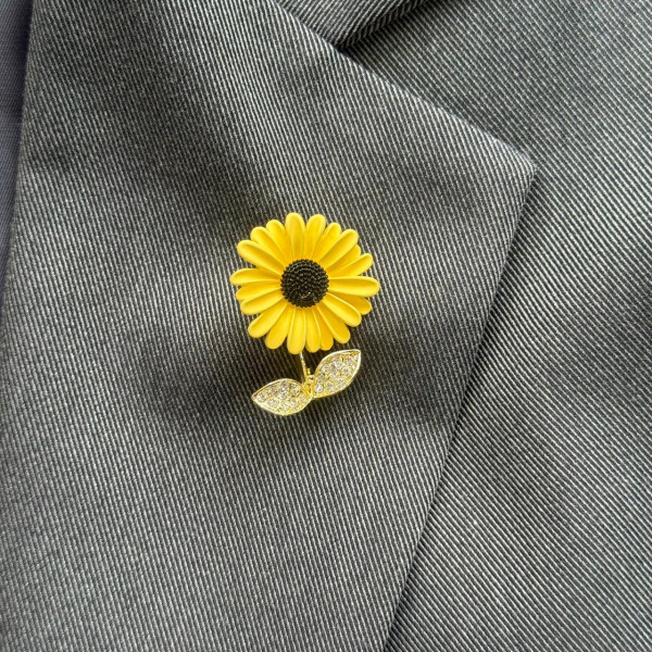 Брошь Подсолнух