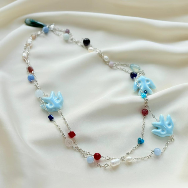 Сотуар Керамика" Ласточка" голубая 120 см