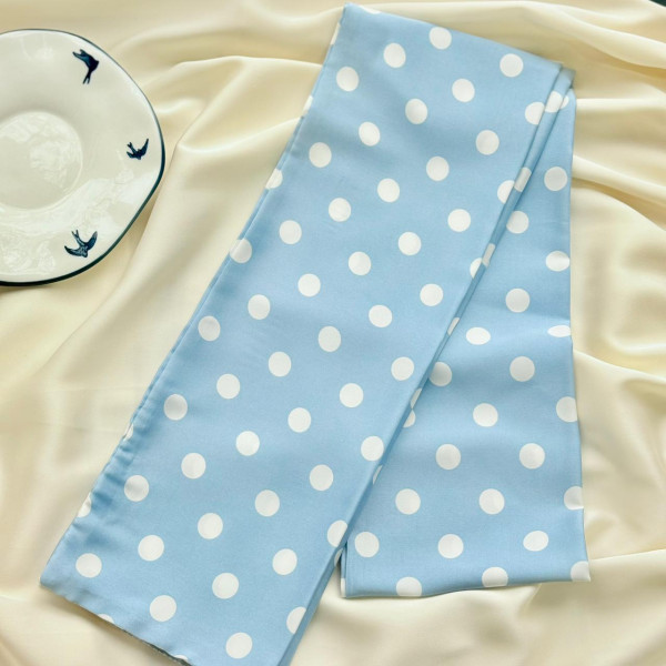 Шёлковый шарф в горох