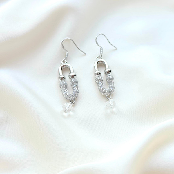 Серьги Снежная Булавка