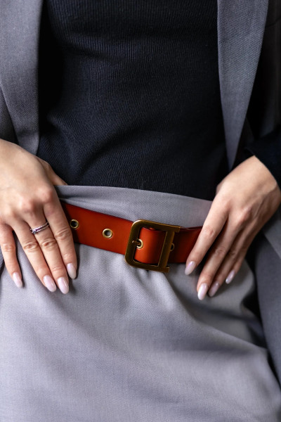 Юбка мини серая