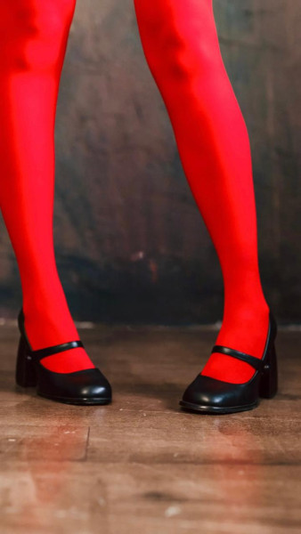 Колготки красные