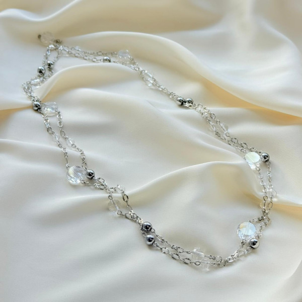 Сотуар Queens горный хрусталь и гематит M