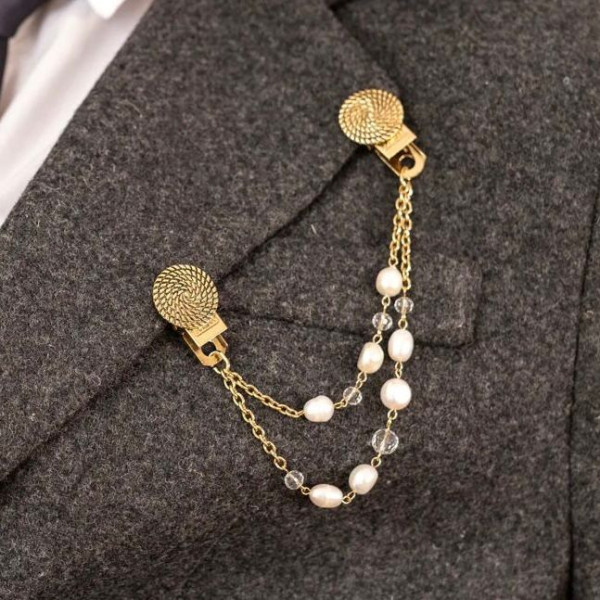 Брошь-цепочка в золоте