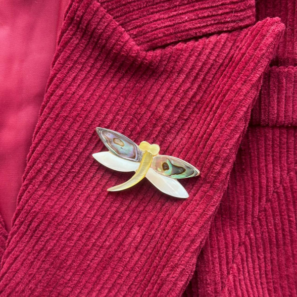 Брошь «Перламутровая Стрекоза»