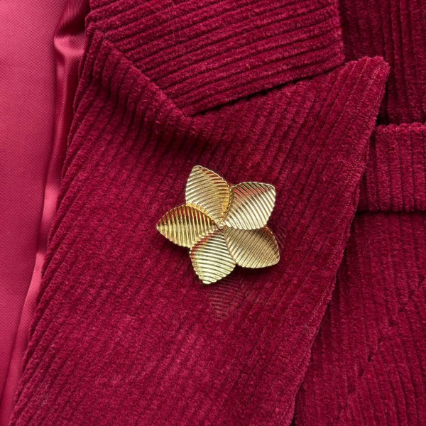 Брошь цветок в золоте