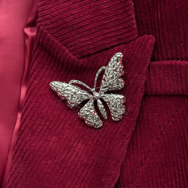 Брошь бабочка в серебре