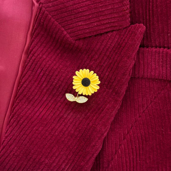 Брошь Подсолнух