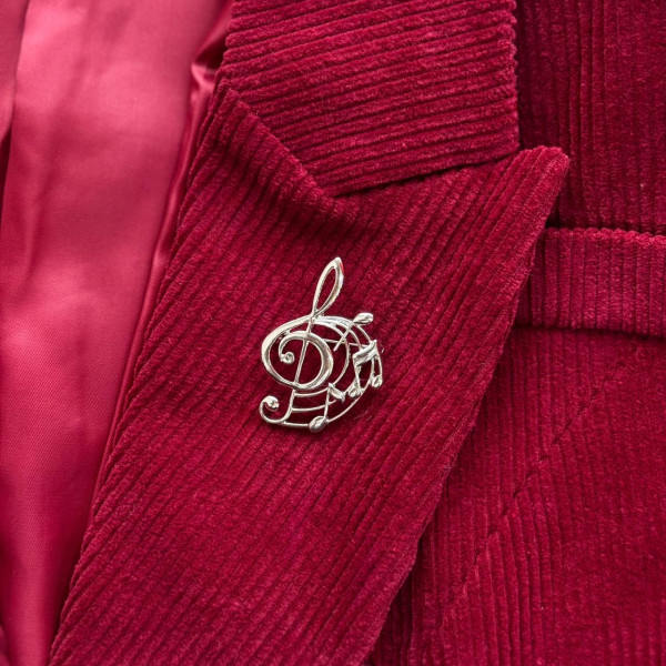 Брошь Музыкальная нота