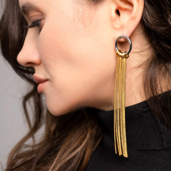 Серьги "Golden Flow"