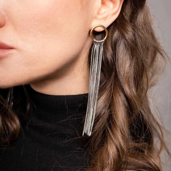 Серьги "Silver Flow"