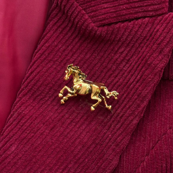 Брошь «Золотой жеребец»