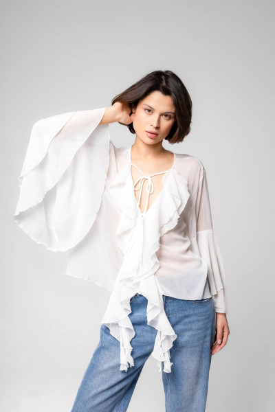 Блуза Бохо белая