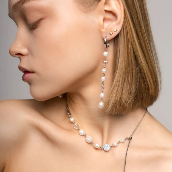 Колье-галстук с жемчугом