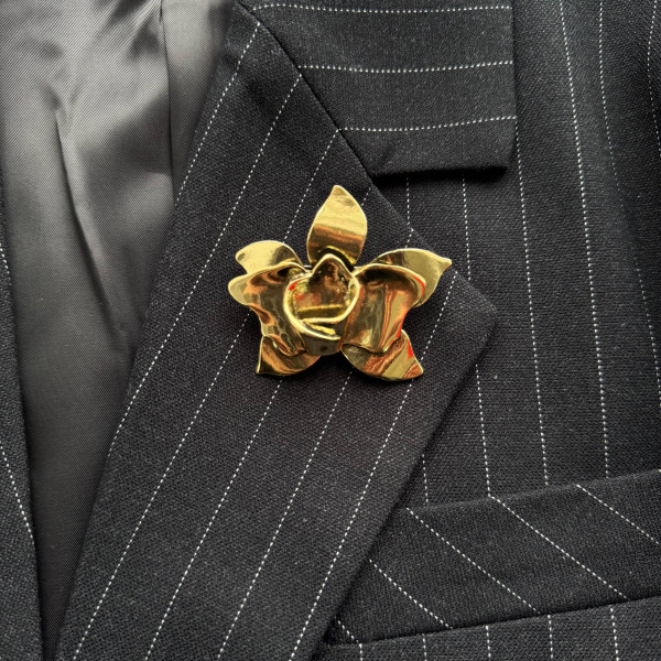 Брошь-ваза «Золотая орхидея»