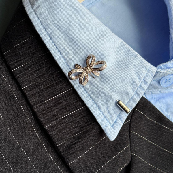 Брошь-булавка бантик