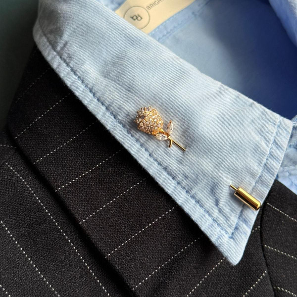 Брошь-булавка Тюльпан в золоте